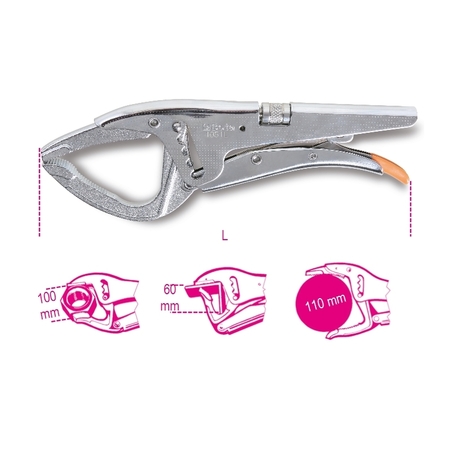 BETA Self-Locking Plier, Large 010510100